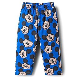 Babyhug Disney Single Jersey Knit Full Sleeves Co-ord Night Suit With Mickey Mouse Print - Blue