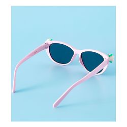 Babyhug Free Size Sunglasses With Floral Applique - Purple