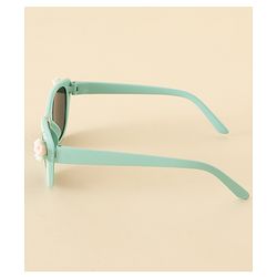 Babyhug Free Size Sunglasses With Floral Applique - Purple