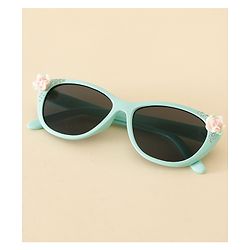 Babyhug Free Size Sunglasses With Floral Applique - Purple