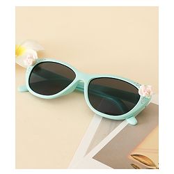 Babyhug Free Size Sunglasses With Floral Applique - Purple