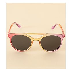 Babyhug Solid Round Frame Sunglasses - Pink & Orange