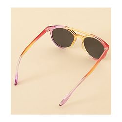 Babyhug Solid Round Frame Sunglasses - Pink & Orange