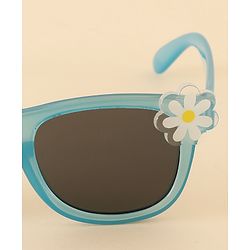 Babyhug Sunglasses With Floral & Butterfly Applique - Light Blue