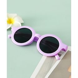 Babyhug Solid Round Sunglasses - Purple