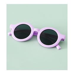 Babyhug Solid Round Sunglasses - Purple