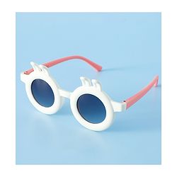Babyhug Sunglasses With Bunny Applique - White & Pink