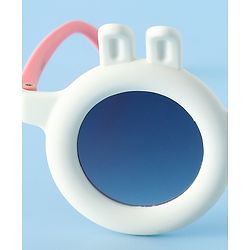 Babyhug Sunglasses With Bunny Applique - White & Pink