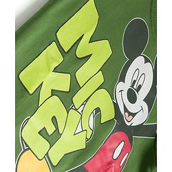 Babyhug Disney Single Jersey Knit Full Sleeves T-Shirt & Lounge Pant Set With Chip N Dale Graphic - Olive Green