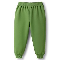 Babyhug Disney Single Jersey Knit Full Sleeves T-Shirt & Track Pant Set With Mickey & Friends Graphics - Olive Green