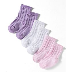 Cute Walk by Babyhug Non Terry Knit Ankle Length Anti Bacterial Socks Pack of 3 - Multicolour
