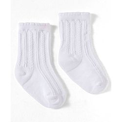 Cute Walk by Babyhug Non Terry Knit Ankle Length Anti Bacterial Socks Pack of 3 - Multicolour