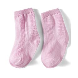 Cutewalk by Babyhug Non Terry Knit Anti-Bacterial Ankle Length Solid Colour Socks Pack of 3 - Dark Pink & Cream