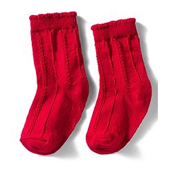 Cutewalk by Babyhug Non Terry Knit Anti-Bacterial Ankle Length Solid & Floral Designed  Socks Pack of 3 - Red, Cream & Pink