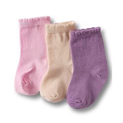 Cute Walk by Babyhug Non Terry Cotton Knit Ankle Length Anti Bacterial Solid Socks Pack of 3 - Multicolour