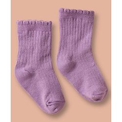 Cute Walk by Babyhug Non Terry Cotton Knit Ankle Length Anti Bacterial Solid Socks Pack of 3 - Multicolour