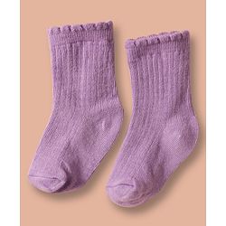 Cute Walk by Babyhug Non Terry Cotton Knit Ankle Length Anti Bacterial Solid Socks Pack of 3 - Multicolour