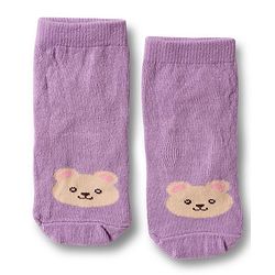 Cute Walk by Babyhug Non Terry Cotton Knit Ankle Length Anti Bacterial Socks With Animal Design Pack Of 3 - Multicolour