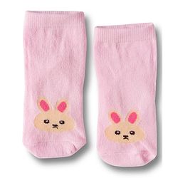 Cute Walk by Babyhug Non Terry Cotton Knit Ankle Length Anti Bacterial Socks With Animal Design Pack Of 3 - Multicolour