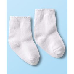 Cute Walk by Babyhug Non Terry Cotton Knit Ankle Length Anti Bacterial Socks With Hearts Design Pack Of 3 - Multicolour