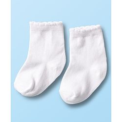 Cute Walk by Babyhug Non Terry Cotton Knit Ankle Length Anti Bacterial Socks With Hearts Design Pack Of 3 - Multicolour