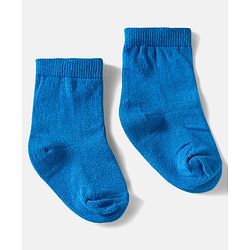 Cute Walk by Babyhug Ankle Length Anti Bacterial Socks with Diamond Design Pack of 3 - Blue & White