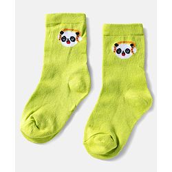 Cute Walk by Babyhug Ankle Length Anti Bacterial Socks with Panda Design Pack of 3 - Multicolour