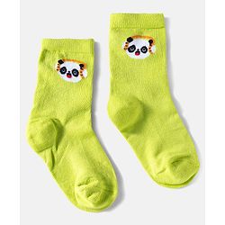 Cute Walk by Babyhug Ankle Length Anti Bacterial Socks with Panda Design Pack of 3 - Multicolour