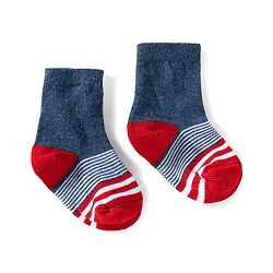 Cute Walk by Babyhug Ankle Length Anti Bacterial Socks with Star Design Pack of 3 - Navy