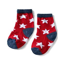 Cute Walk by Babyhug Ankle Length Anti Bacterial Socks with Star Design Pack of 3 - Navy