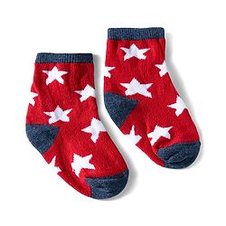 Cute Walk by Babyhug Ankle Length Anti Bacterial Socks with Star Design Pack of 3 - Navy
