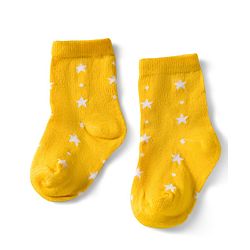 Cute Walk by Babyhug Ankle Length Anti Bacterial Socks with Star & Foot Ball Design Pack of 3 - Yellow Blue & White
