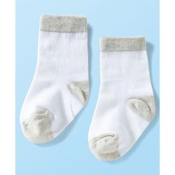 Cute Walk by Babyhug Ankle Length Anti Bacterial Socks with Dino Design Pack of 3 - Black & White