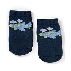 Cute Walk by Babyhug Ankle Length Anti Bacterial Socks with Vehicle Design Pack of 3 - Multicolour