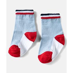 Cute Walk by Babyhug Ankle Length Anti Bacterial Socks with Snow Bear Design Pack of 3 - Multicolour