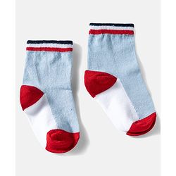 Cute Walk by Babyhug Ankle Length Anti Bacterial Socks with Snow Bear Design Pack of 3 - Multicolour