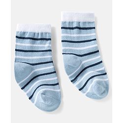 Cute Walk by Babyhug Ankle Length Anti Bacterial Socks with Snow Bear Design Pack of 3 - Multicolour