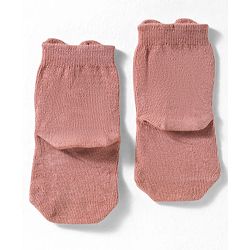 Cute Walk by Babyhug Non Terry Cotton Knit Ankle Length Anti Bacterial Socks With Animal Design Pack Of 3 - Multicolour