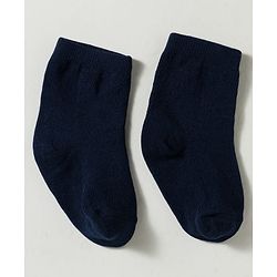 Cute Walk by Babyhug Non Terry Knit Ankle Length Anti Bacterial Striped & Bear Designed Socks Pack of 3 - Multicolor