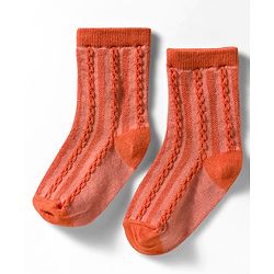 Cute Walk by Babyhug Non Terry Knit Ankle Length Anti Bacterial Solid Socks Pack of 3 - Grey Orange & White