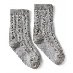 Cute Walk by Babyhug Non Terry Knit Ankle Length Anti Bacterial Solid Socks Pack of 3 - Grey Orange & White