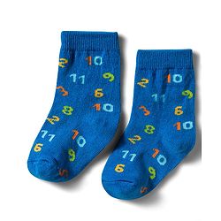 Cute Walk by Babyhug Non Terry Knit Ankle Length Anti Bacterial Socks With Stripes & Star Design Pack of 3 - Blue & White