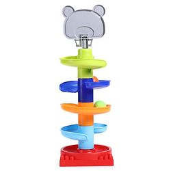 Babyhug Disney Mickey Rolling & Swirling Ramp Drop Ball Toy| 5-Layer Ball Tower| Visual Tracking & Motor Development| Improves Hand-Eye Coordination| Gifting for 3+ Yrs Boys & Girls| BIS Certified