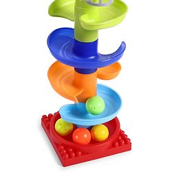 Babyhug Disney Mickey Rolling & Swirling Ramp Drop Ball Toy| 5-Layer Ball Tower| Visual Tracking & Motor Development| Improves Hand-Eye Coordination| Gifting for 3+ Yrs Boys & Girls| BIS Certified