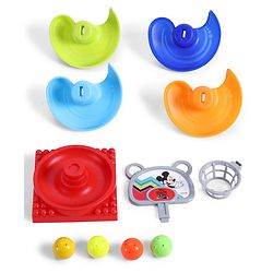 Babyhug Disney Mickey Rolling & Swirling Ramp Drop Ball Toy| 5-Layer Ball Tower| Visual Tracking & Motor Development| Improves Hand-Eye Coordination| Gifting for 3+ Yrs Boys & Girls| BIS Certified