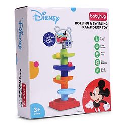 Babyhug Disney Mickey Rolling & Swirling Ramp Drop Ball Toy| 5-Layer Ball Tower| Visual Tracking & Motor Development| Improves Hand-Eye Coordination| Gifting for 3+ Yrs Boys & Girls| BIS Certified