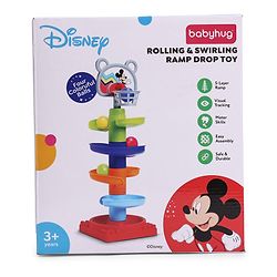 Babyhug Disney Mickey Rolling & Swirling Ramp Drop Ball Toy| 5-Layer Ball Tower| Visual Tracking & Motor Development| Improves Hand-Eye Coordination| Gifting for 3+ Yrs Boys & Girls| BIS Certified