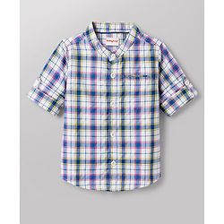 Babyhug Cotton Woven Shirt Full Sleeve Mandarin Collar Check Multi 9-12 Months