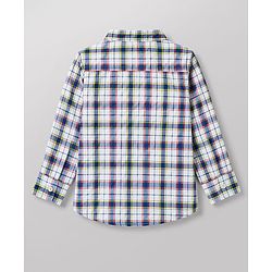 Babyhug Cotton Woven Shirt Full Sleeve Mandarin Collar Check Multi 9-12 Months