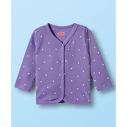 Babyhug 100% Cotton Interlock Knit Full Sleeves Jhablas With Floral Print Pack Of 3 - Purple Pink & White